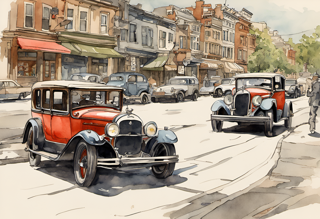 ai generated, antique cars, watercolor-8283012.jpg